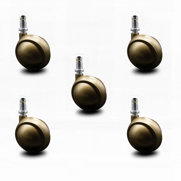 Service Caster 2.5 Inch Antique Metal Ball Caster - 7/16 Inch Grip Ring Stem - SCC, 5PK SCC-GR01S25-DCS-WA-71678-5 - main